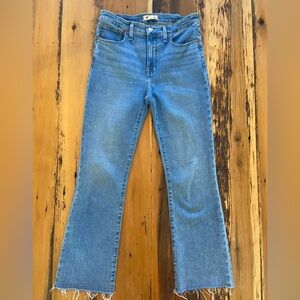 Madewell Mid Rise Kick Out Crop Jeans Size 28 Tall